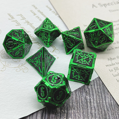 Zwaard Metal RPG Dice Hand Gepolijst Cruzu Dungeon En Lange DND#