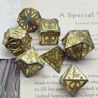 Zwaard Metal RPG Dice Hand Gepolijst Cruzu Dungeon En Lange DND#