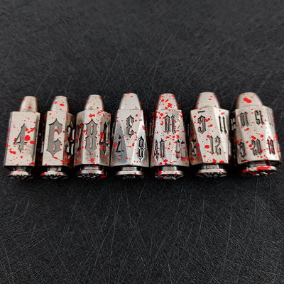 Bullet Head Multiface Metal Dice Set Desktop Game DND#RPG#COC
