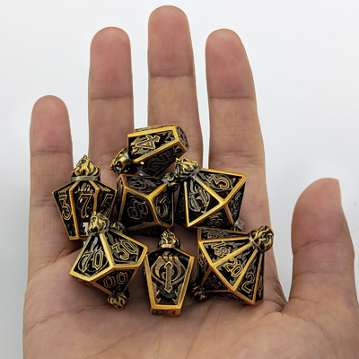 Bird Cage Hollow Multi Face Metal Dice Of Bade Gate Dungeon En DND#RPG