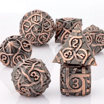 Thorns Striped Metal Dice Set Fantasy DND Meerdere facetten bordspel