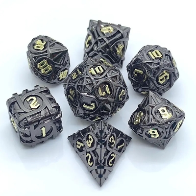 Thorns Striped Metal Dice Set Fantasy DND Meerdere facetten bordspel