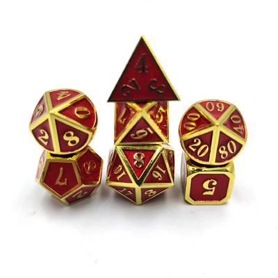 DND RPG Mini Metal Dice Running Groepspel Voor Border Games Multi -Face