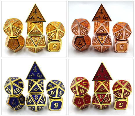 DND RPG Mini Metal Dice Running Groepspel Voor Border Games Multi -Face