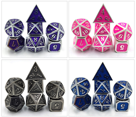 DND RPG Mini Metal Dice Running Groepspel Voor Border Games Multi -Face