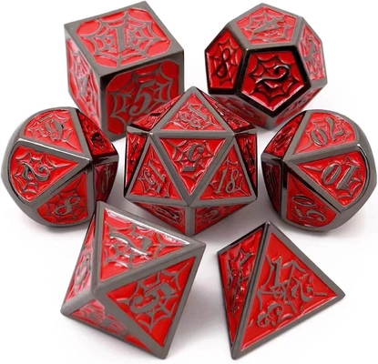 Spider-Man Solid Metal Polyhedraal Dice Set DND RPG Luxe Style