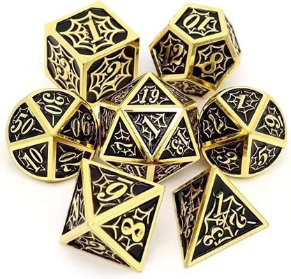 Spider-Man Solid Metal Polyhedraal Dice Set DND RPG Luxe Style