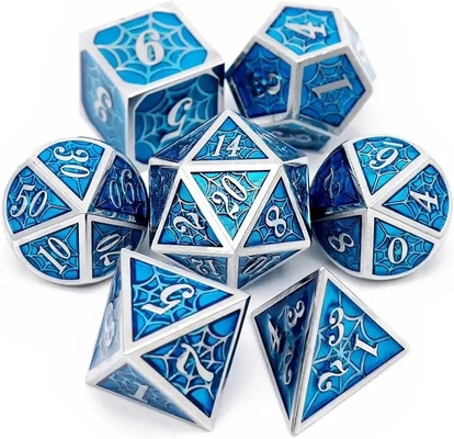 Spider-Man Solid Metal Polyhedraal Dice Set DND RPG Luxe Style
