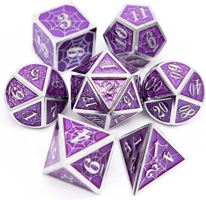 Spider-Man Solid Metal Polyhedraal Dice Set DND RPG Luxe Style