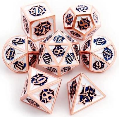 Spider-Man Solid Metal Polyhedraal Dice Set DND RPG Luxe Style