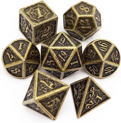 Spider-Man Solid Metal Polyhedraal Dice Set DND RPG Luxe Style