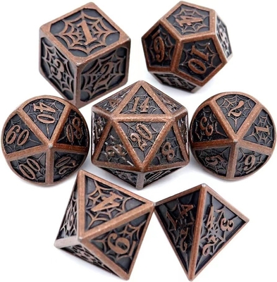 Spider-Man Solid Metal Polyhedraal Dice Set DND RPG Luxe Style