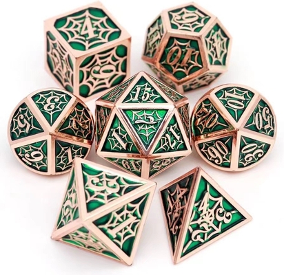 Spider-Man Solid Metal Polyhedraal Dice Set DND RPG Luxe Style