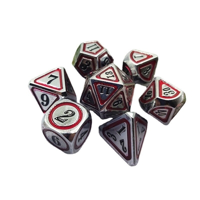 Antieke bronzen metaal dobbelstenen set Vijfde persoon Spel kleuren Stray Earth Alloy dobbelstenen