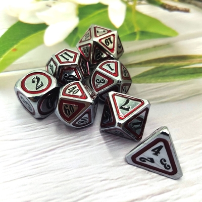 Antieke bronzen metaal dobbelstenen set Vijfde persoon Spel kleuren Stray Earth Alloy dobbelstenen