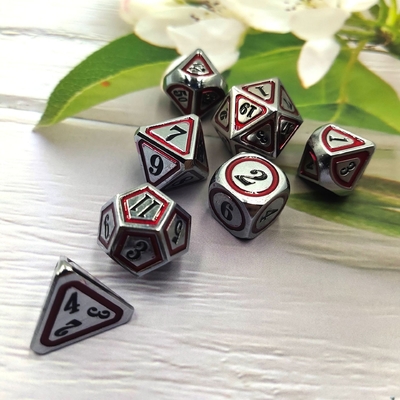 Antieke bronzen metaal dobbelstenen set Vijfde persoon Spel kleuren Stray Earth Alloy dobbelstenen