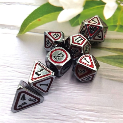 Antieke bronzen metaal dobbelstenen set Vijfde persoon Spel kleuren Stray Earth Alloy dobbelstenen