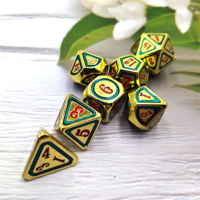 DND RPG Solid Metal Dice Suits Elektro Zwemtechnologie Wandering Earth
