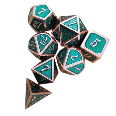 Emalje ambachten massief metaal dobbelstenen set Bude Mensen deur Cruch DND RPG