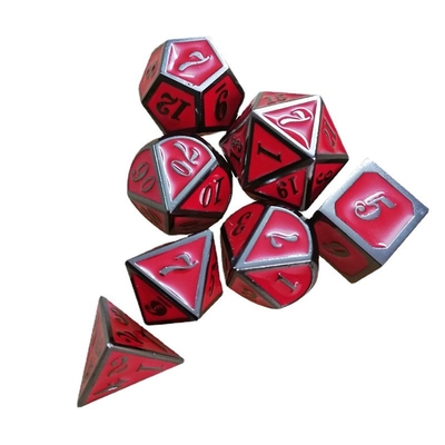 Emalje ambachten massief metaal dobbelstenen set Bude Mensen deur Cruch DND RPG