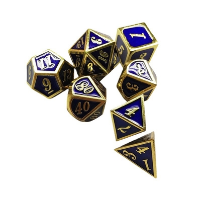 Emalje ambachten massief metaal dobbelstenen set Bude Mensen deur Cruch DND RPG