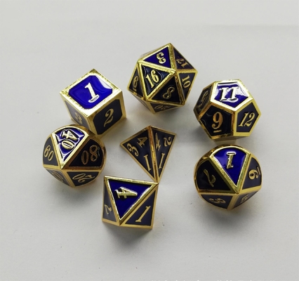 Emalje ambachten massief metaal dobbelstenen set Bude Mensen deur Cruch DND RPG