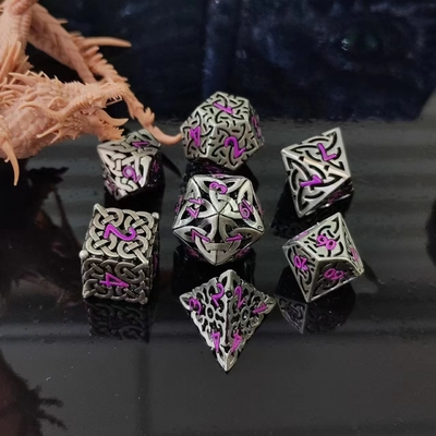 Verweven Hollow DND RPG Metal Dice Dragon And Underground City Board Game
