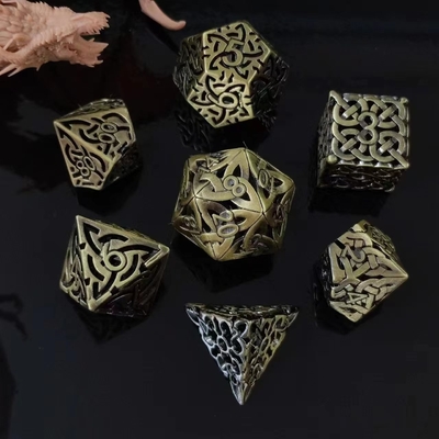 Verweven Hollow DND RPG Metal Dice Dragon And Underground City Board Game