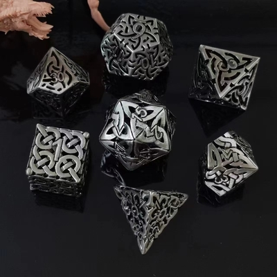 Verweven Hollow DND RPG Metal Dice Dragon And Underground City Board Game
