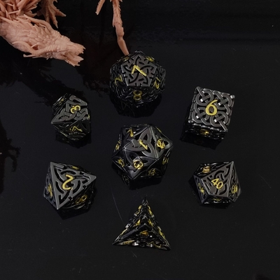 Verweven Hollow DND RPG Metal Dice Dragon And Underground City Board Game