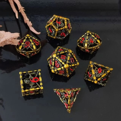 Antieke Hollow Metal Dice Suite Dragon And Underground City Board Game DND RPG