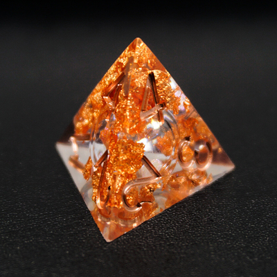 Gele Flurry Line RPG Resin Dice Set Krusu DND Voor cadeautjes en collecties