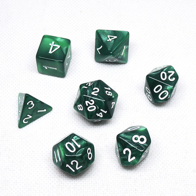 Poly Color Hars Dice Set#Rpg#Dnd#Coc Marmer Patroon Preminum en Luxe