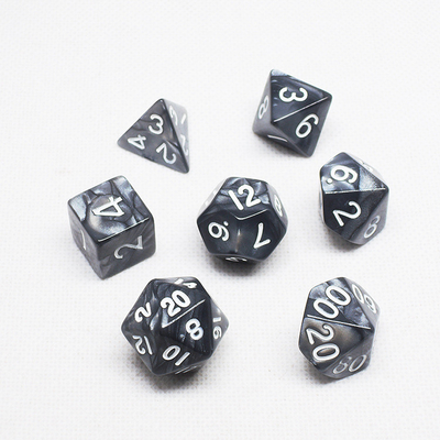 Poly Color Hars Dice Set#Rpg#Dnd#Coc Marmer Patroon Preminum en Luxe
