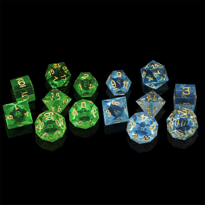 Multi-color hars materiaal Dice Set#Rpg#Dnd#Coc Transparent