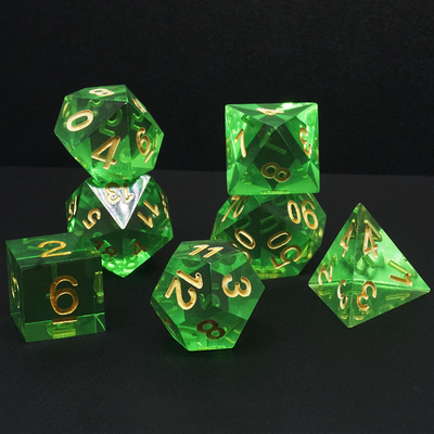 Multi-color hars materiaal Dice Set#Rpg#Dnd#Coc Transparent