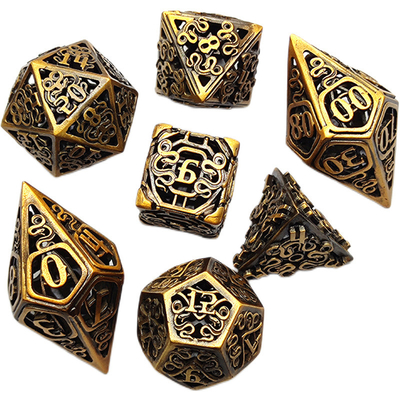 Chongtian Snake Hollow Metal Dice Set Multi-faceted tafelspel #Dnd#Rpg#Coc