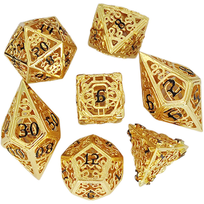 Chongtian Snake Hollow Metal Dice Set Multi-faceted tafelspel #Dnd#Rpg#Coc