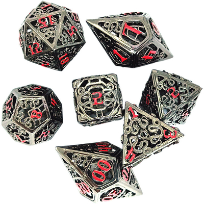 Chongtian Snake Hollow Metal Dice Set Multi-faceted tafelspel #Dnd#Rpg#Coc