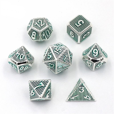Verticale Metal Multi Face Dice Desktop Game Dnd Rpg Coc Bronzen Kleur