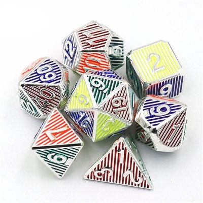 Digitale Metal RPG Dice Color Verticale Strip Dnd Coc Luxe stijl