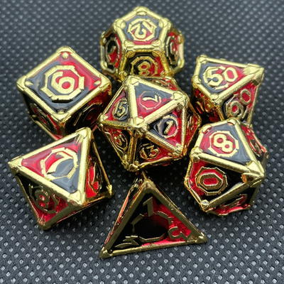 Desktop Game Metal Multi Face RPG Dice Set Dnd Coc Meerdere kleuren