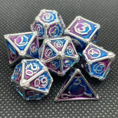 Desktop Game Metal Multi Face RPG Dice Set Dnd Coc Meerdere kleuren