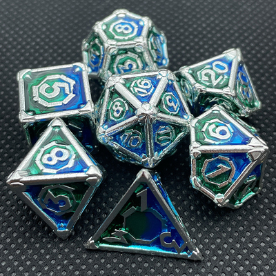 Desktop Game Metal Multi Face RPG Dice Set Dnd Coc Meerdere kleuren
