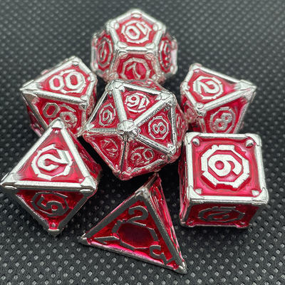 Gepersonaliseerd Metal Multi-Face Dice Dnd Rpg Coc Desktop Game Draagbaar
