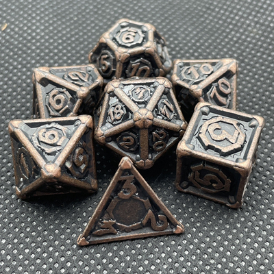 Gepersonaliseerd Metal Multi-Face Dice Dnd Rpg Coc Desktop Game Draagbaar