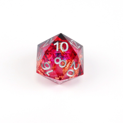Rode folie goud natuurhars veelzijdig desktop spel Dice Border Gate