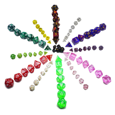 Candy kleur mini hars desktop spel dobbelstenen set