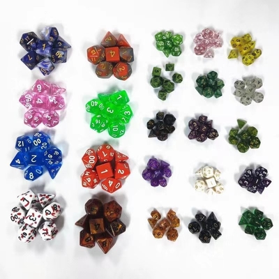 Candy kleur mini hars desktop spel dobbelstenen set