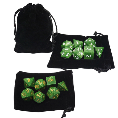 Groene marmer natuurlijke hars RPG Dice Multi - Noodle Dnd Dice Set